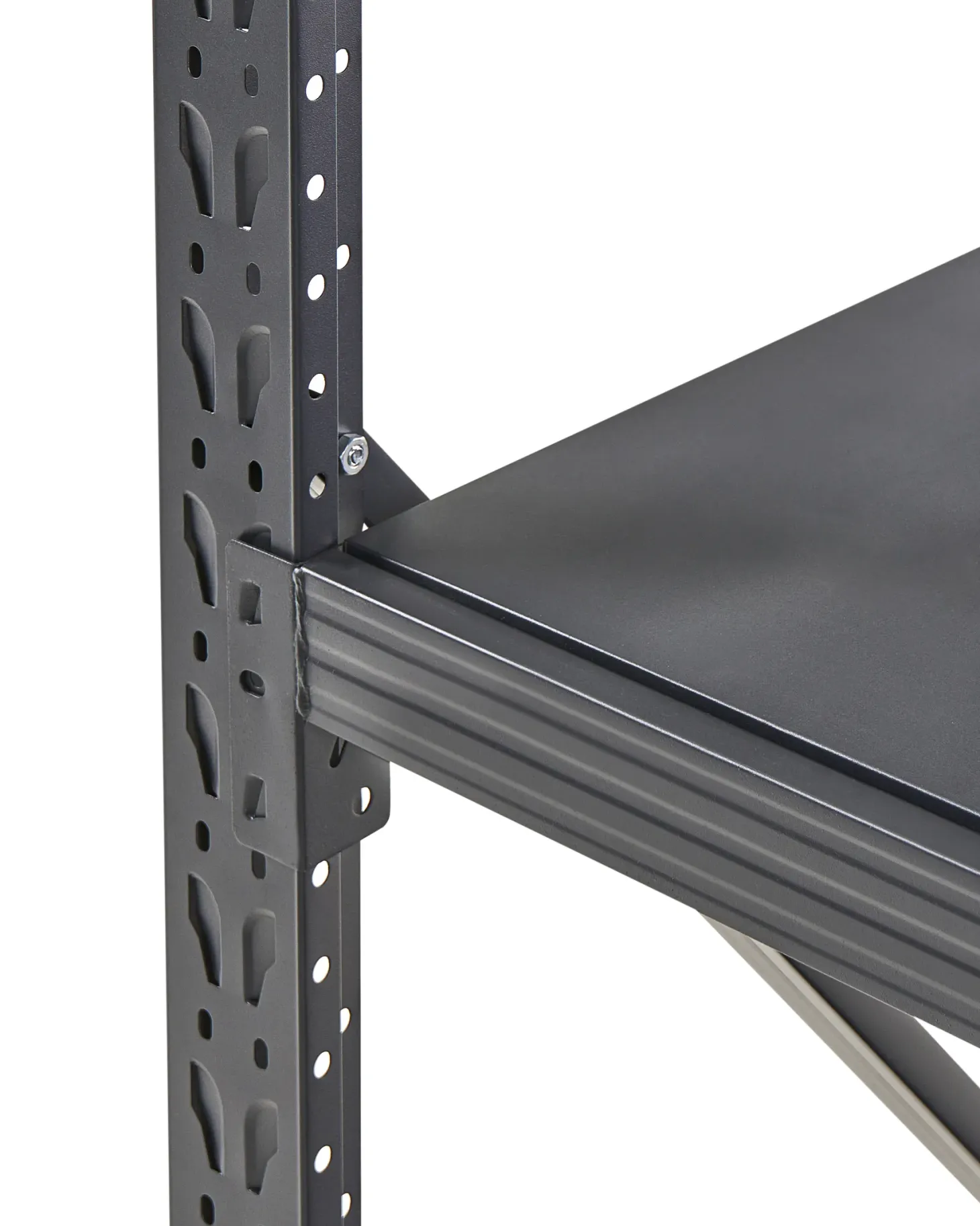 Regał magazynowy FIUGGI Metal 200 cm 200 cm Czarny
