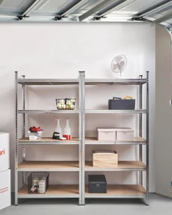 Regał magazynowy XITTA Metal 180 cm 90 cm Srebrny