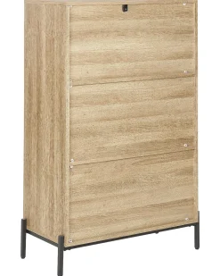 Outlet MOINES 135 cm Brązowy/ czarny Biblioteczki I Regały|Wszystko Do Przechowywania W Kuchni