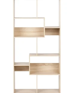 Outlet Regał na książki 6 półek CHATEH 180 cm Jasno Biblioteczki I Regały|Wszystko Do Przechowywania