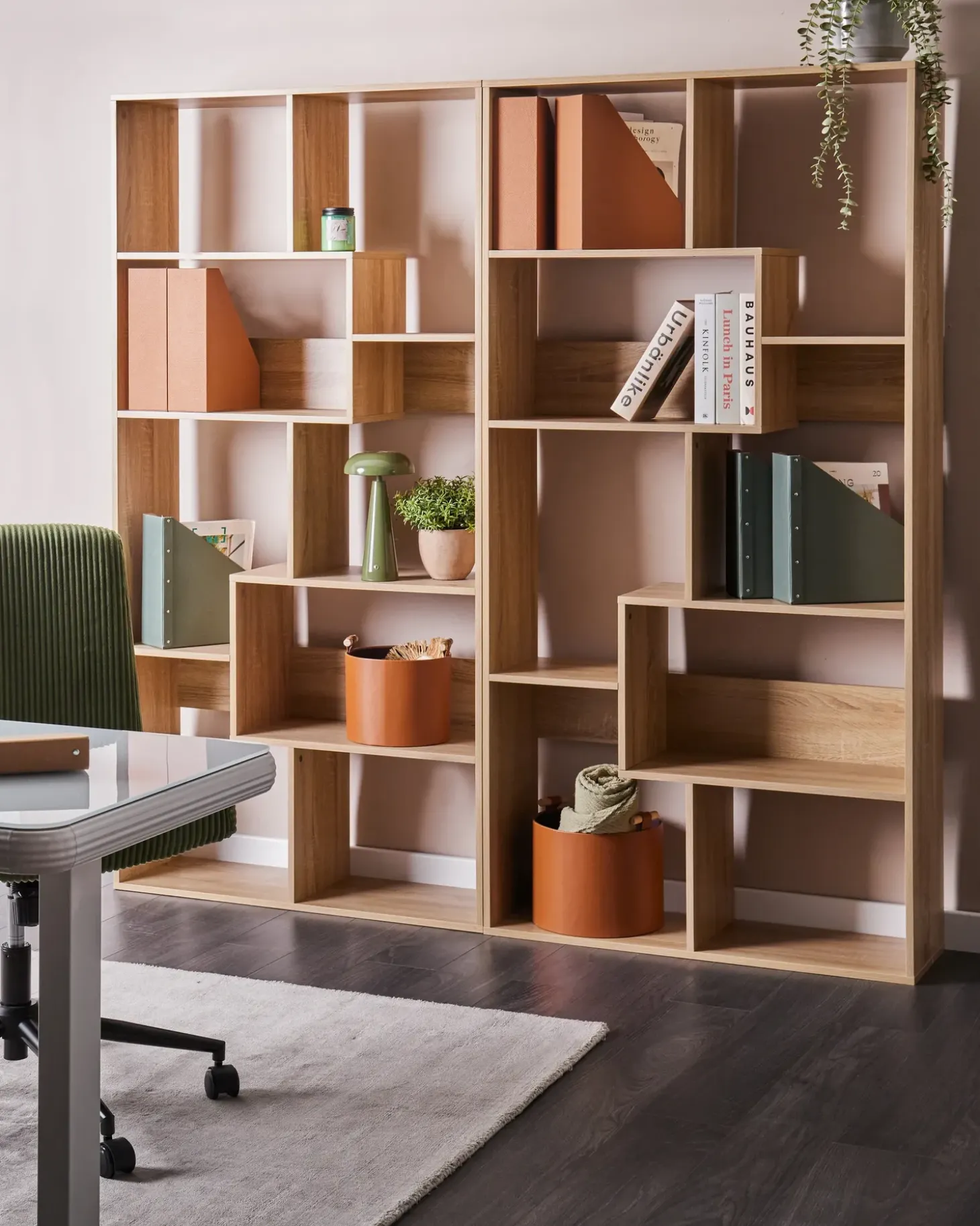 Outlet Regał na książki 6 półek CHATEH 180 cm Jasno Biblioteczki I Regały|Wszystko Do Przechowywania