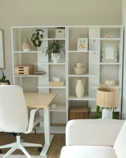 Online Regał na książki 8 półek FONTAS 180 cm Biblioteczki I Regały|Wszystko Do Przechowywania