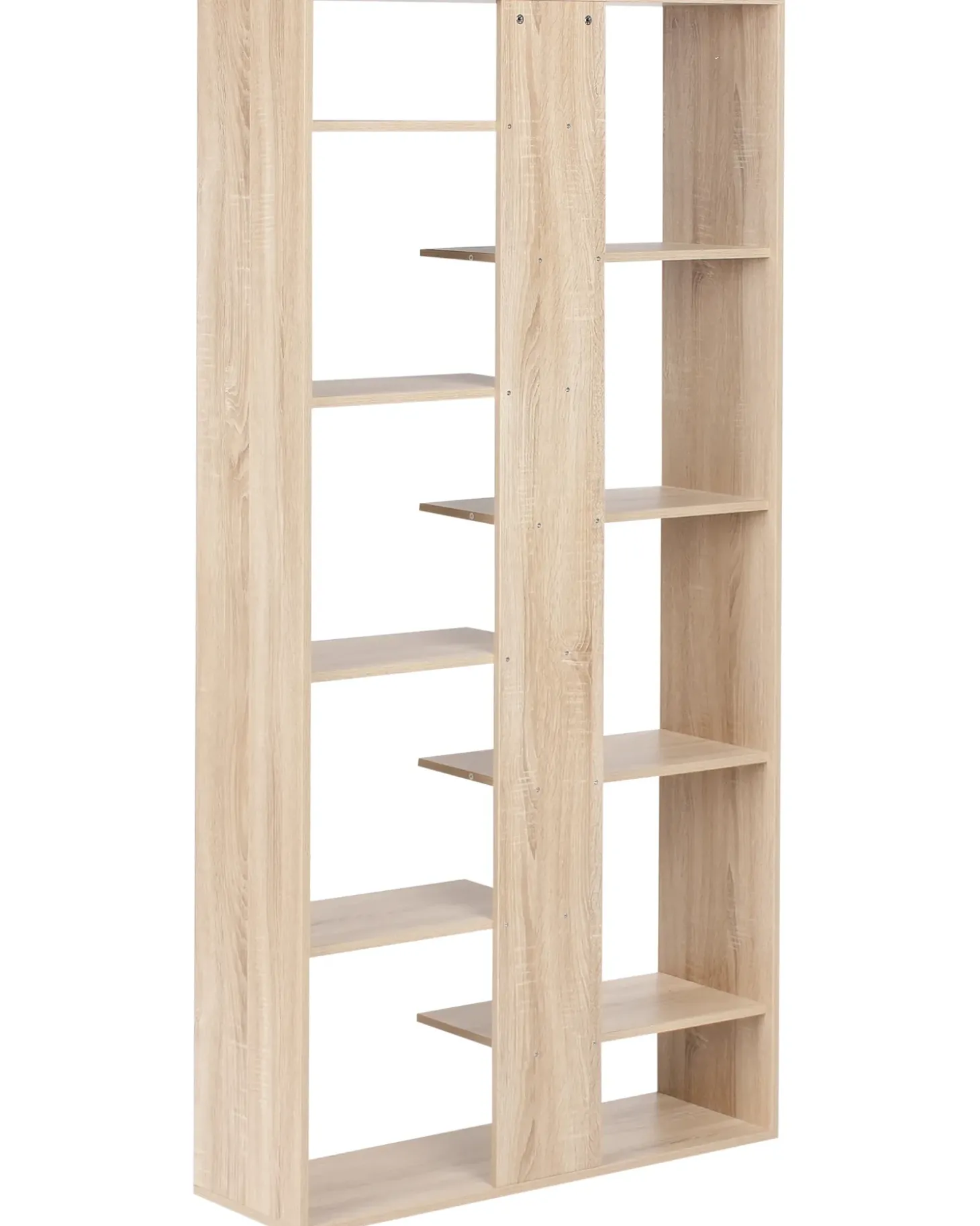 Sale Regał na książki 8 półek FONTAS 180 cm Jasno Biblioteczki I Regały|Wszystko Do Przechowywania
