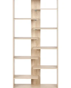 Sale Regał na książki 8 półek FONTAS 180 cm Jasno Biblioteczki I Regały|Wszystko Do Przechowywania