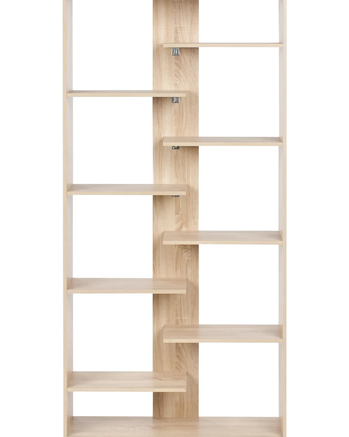 Sale Regał na książki 8 półek FONTAS 180 cm Jasno Biblioteczki I Regały|Wszystko Do Przechowywania