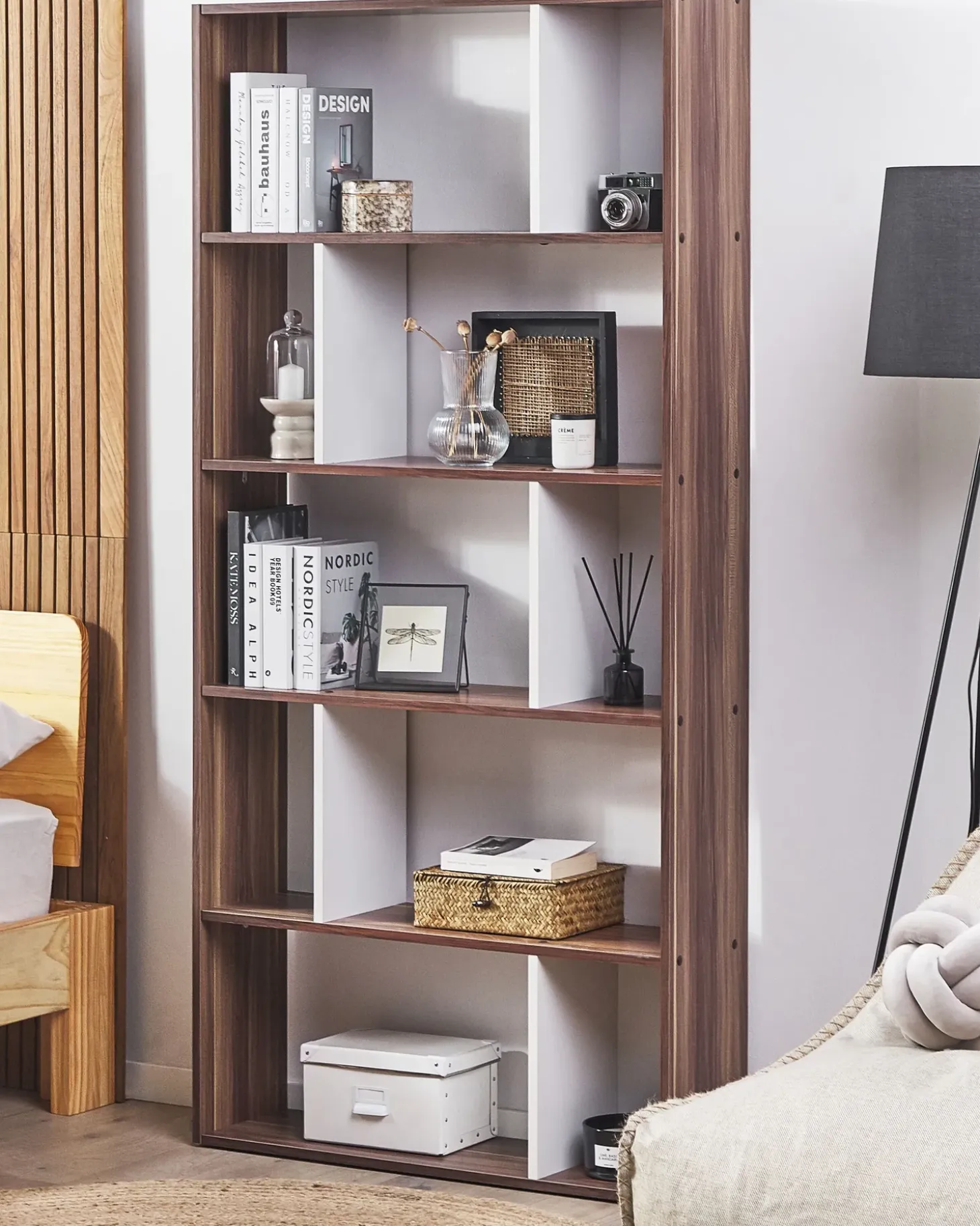 Outlet Regał na książki 5 półek ORILLA 174 cm Ciemnobrązowy Biblioteczki I Regały|Wszystko Do Przechowywania