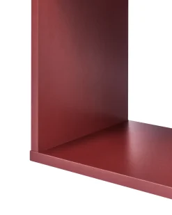 Online Regał na książki 6 półek VALDOSA 190 cm Burgundowy Biblioteczki I Regały|Wszystko Do Przechowywania