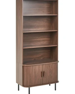 Online BRADLEY 180 cm Ciemno Biblioteczki I Regały|Wszystko Do Przechowywania