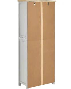 New Regał na książki 4 półki CLIO 180 cm Jasnoszary Biblioteczki I Regały|Wszystko Do Przechowywania