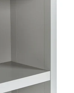 New Regał na książki 4 półki CLIO 180 cm Jasnoszary Biblioteczki I Regały|Wszystko Do Przechowywania