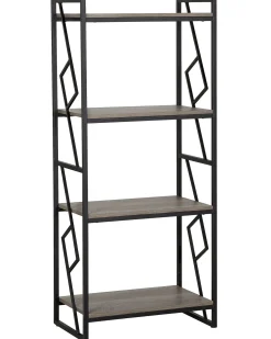 Discount FORRES 143 cm Brązowy/ czarny Biblioteczki I Regały|Wszystko Do Przechowywania