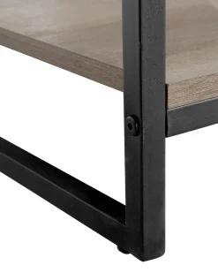 Discount FORRES 143 cm Brązowy/ czarny Biblioteczki I Regały|Wszystko Do Przechowywania