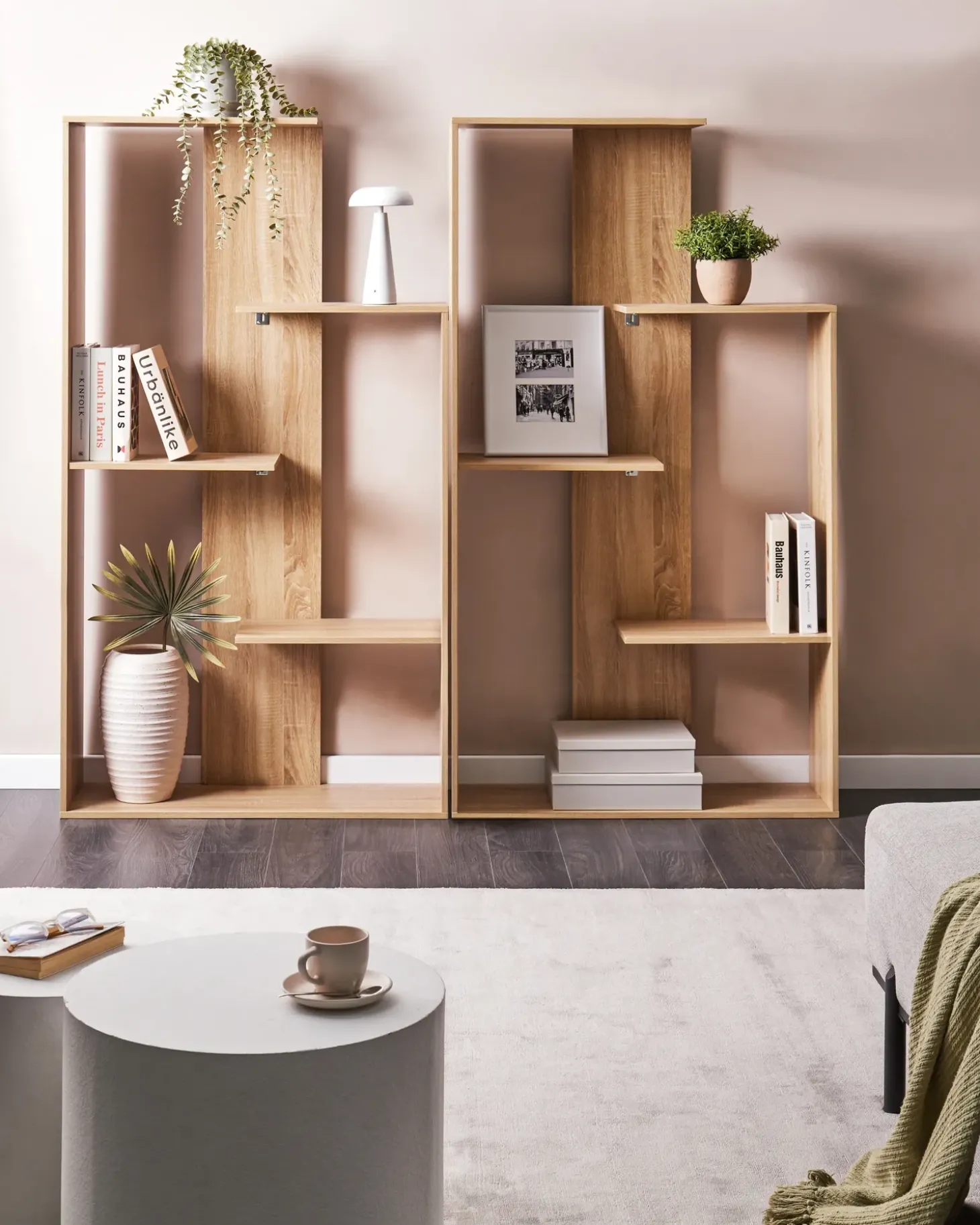 Sale Regał na książki 3 półki KAHNTAH 163 cm Jasno Biblioteczki I Regały|Wszystko Do Przechowywania