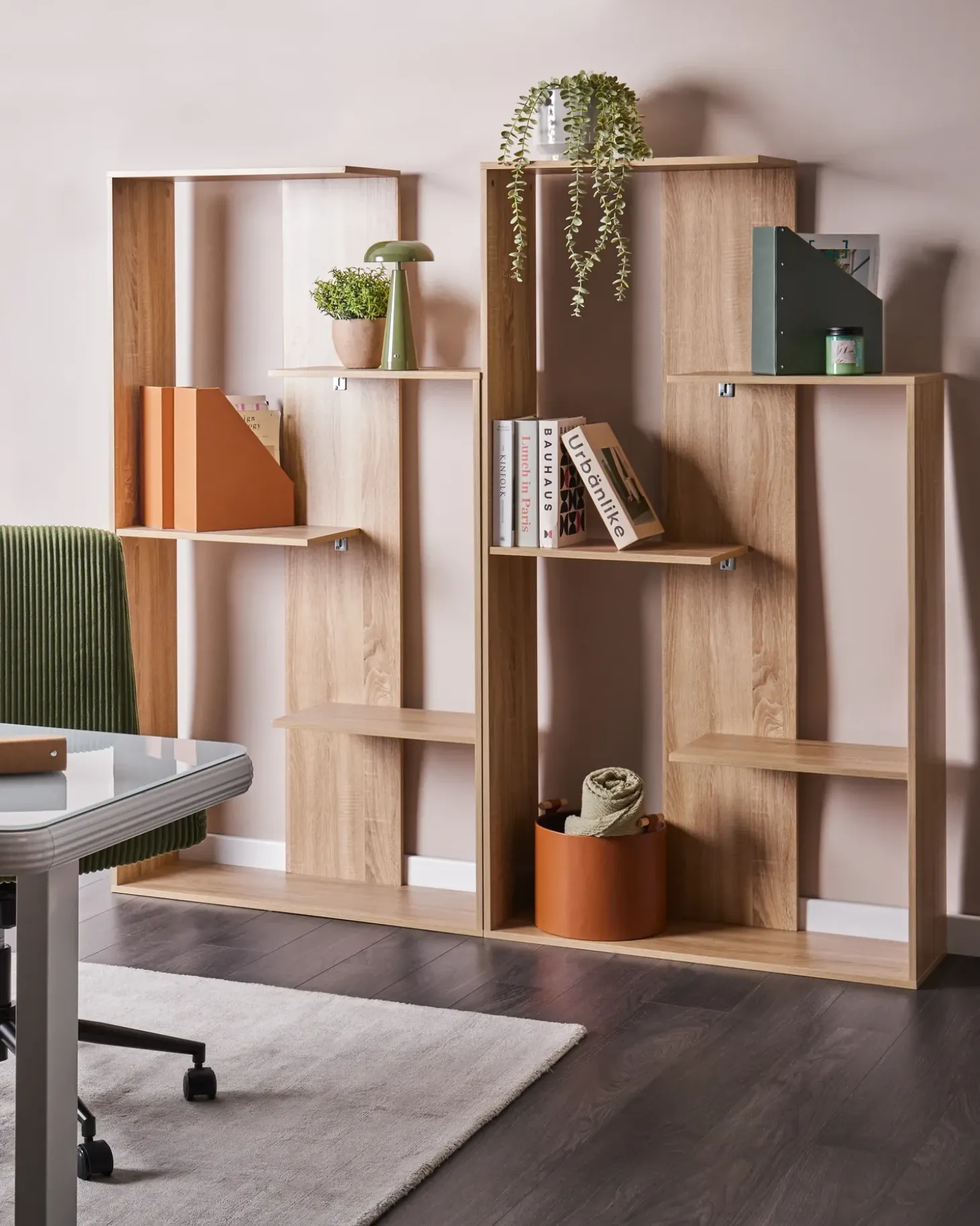 Sale Regał na książki 3 półki KAHNTAH 163 cm Jasno Biblioteczki I Regały|Wszystko Do Przechowywania