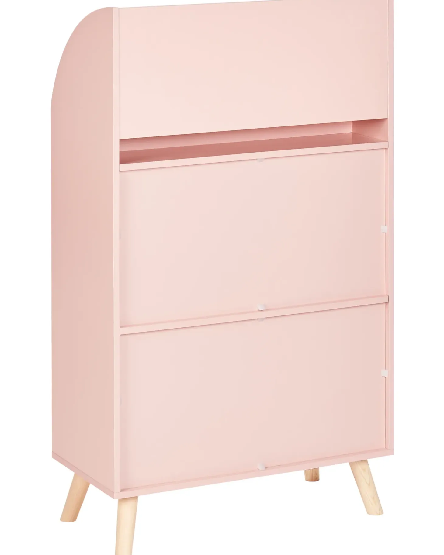 Discount LILOET 102 cm Pastelowy róż Dzieci Biblioteczki I Regały|Przechowywanie Dla Dzieci