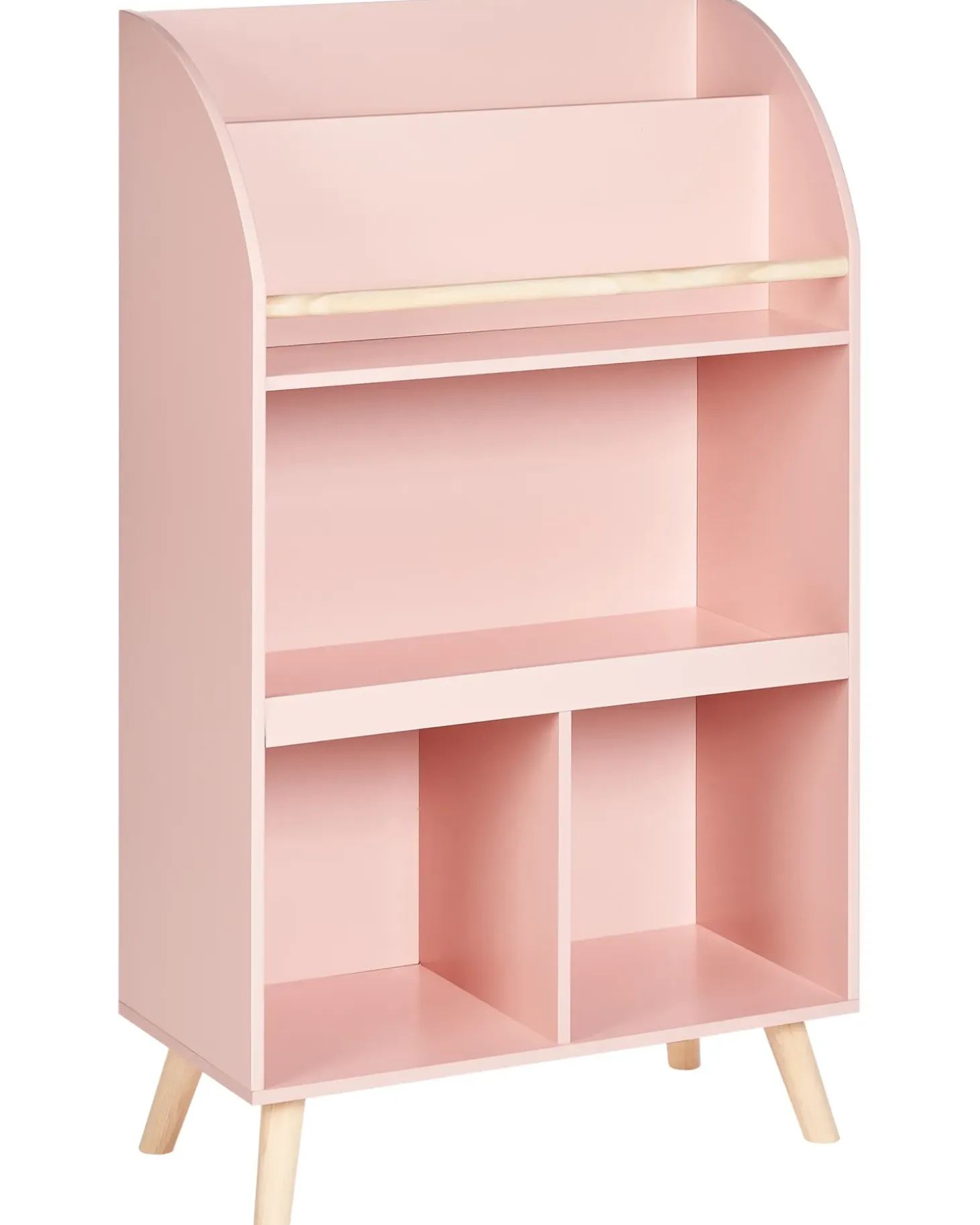 Discount LILOET 102 cm Pastelowy róż Dzieci Biblioteczki I Regały|Przechowywanie Dla Dzieci