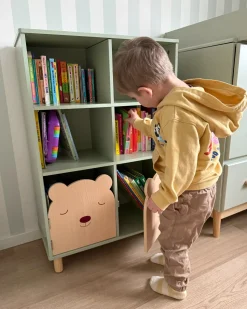 Online Regał na książki 3 półki NOBBY 90 cm Jasnozielony Dzieci Przechowywanie Dla Dzieci|Wszystko Do Przechowywania