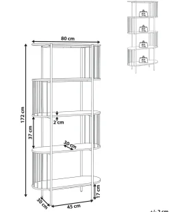 Discount OREANA 172 cm Biblioteczki I Regały|Wszystko Do Przechowywania