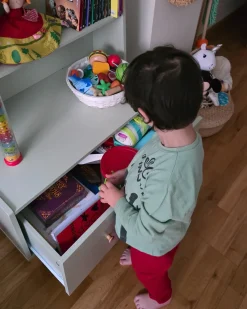 Outlet QUILPIE 120 cm Jasnozielony Dzieci Biblioteczki I Regały|Przechowywanie Dla Dzieci