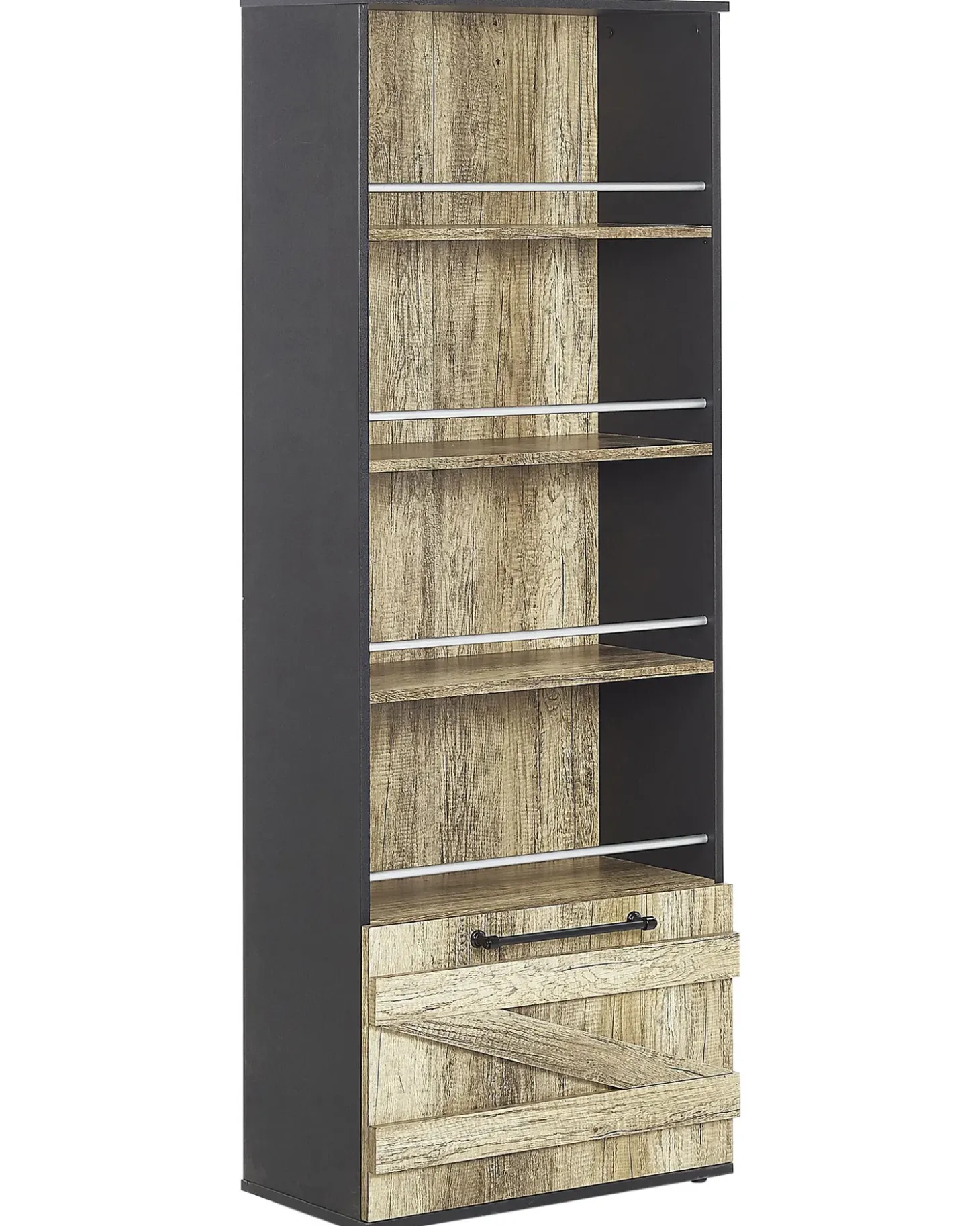 New SALTER 163 cm Brązowy/ czarny Biblioteczki I Regały|Wszystko Do Przechowywania