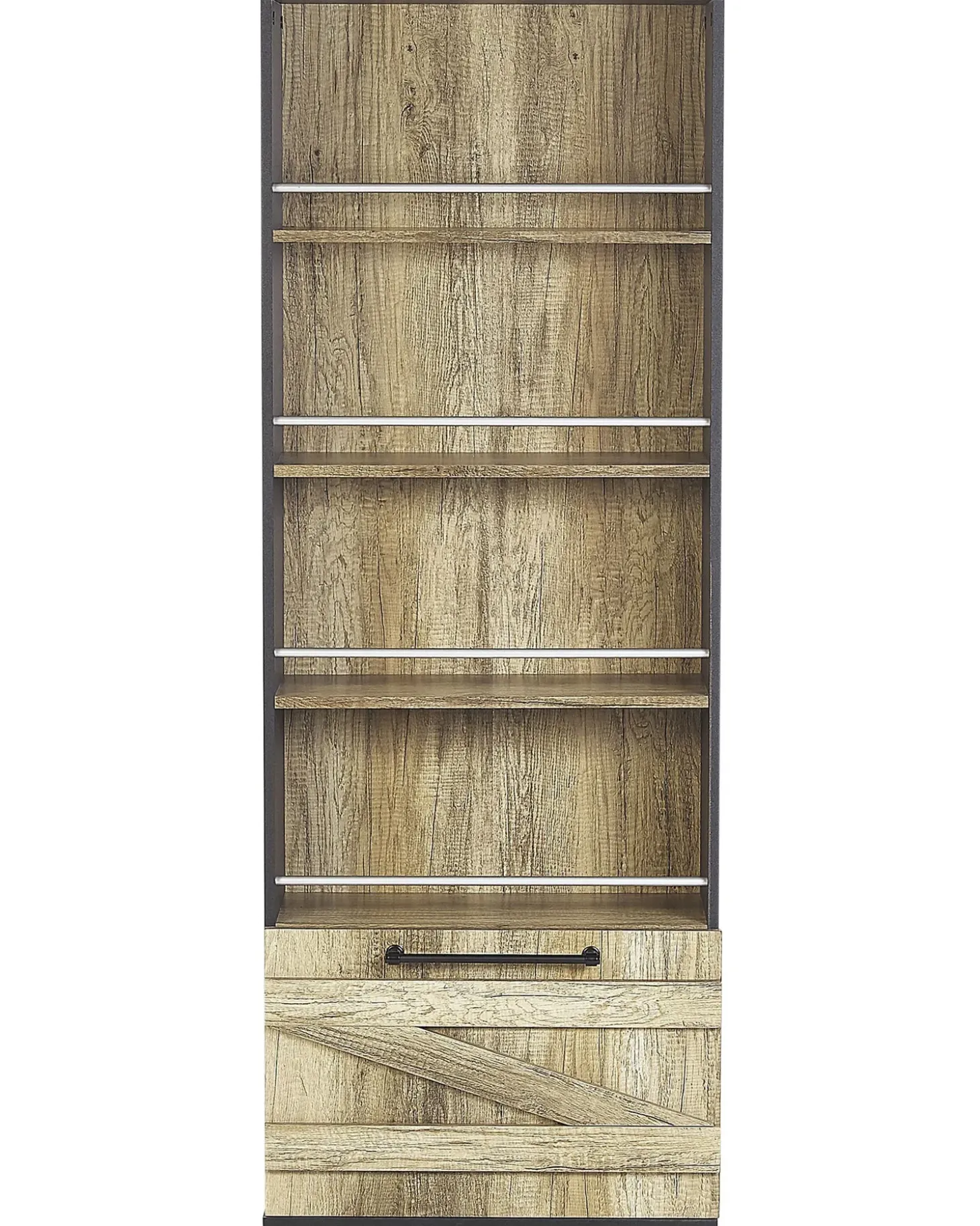 New SALTER 163 cm Brązowy/ czarny Biblioteczki I Regały|Wszystko Do Przechowywania