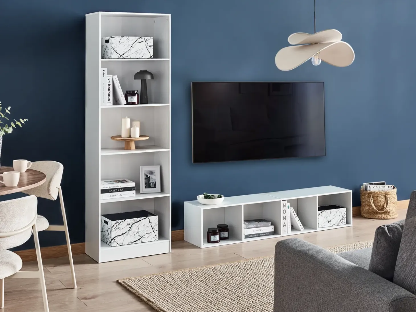 Hot WINNIPEG 143 cm Biblioteczki I Regały|Wszystko Do Przechowywania