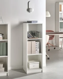 Clearance Regał na książki 3 półki ZEHNA 117 cm Biblioteczki I Regały|Wszystko Do Przechowywania