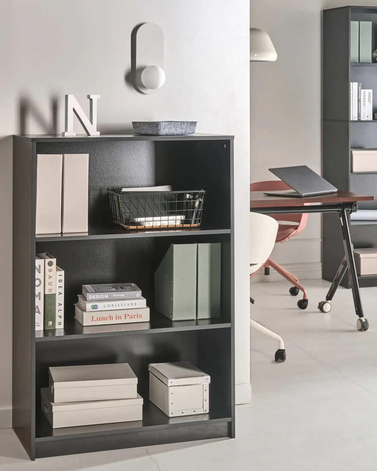 Hot ZEHNA 117 cm Biblioteczki I Regały|Wszystko Do Przechowywania