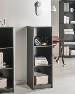 Outlet Regał na książki 3 półki ZEHNA 117 cm Biblioteczki I Regały|Wszystko Do Przechowywania