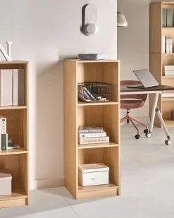 Sale Regał na książki 3 półki ZEHNA 117 cm Jasno Biblioteczki I Regały|Wszystko Do Przechowywania