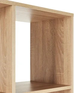 Outlet Regał na książki WADENA 185 cm Brązowy/ biały Biblioteczki I Regały|Wszystko Do Przechowywania W Kuchni