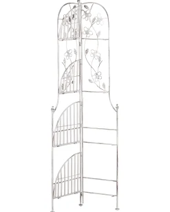 Regał narożny BIELLA Metal 158 cm 35 cm Biały