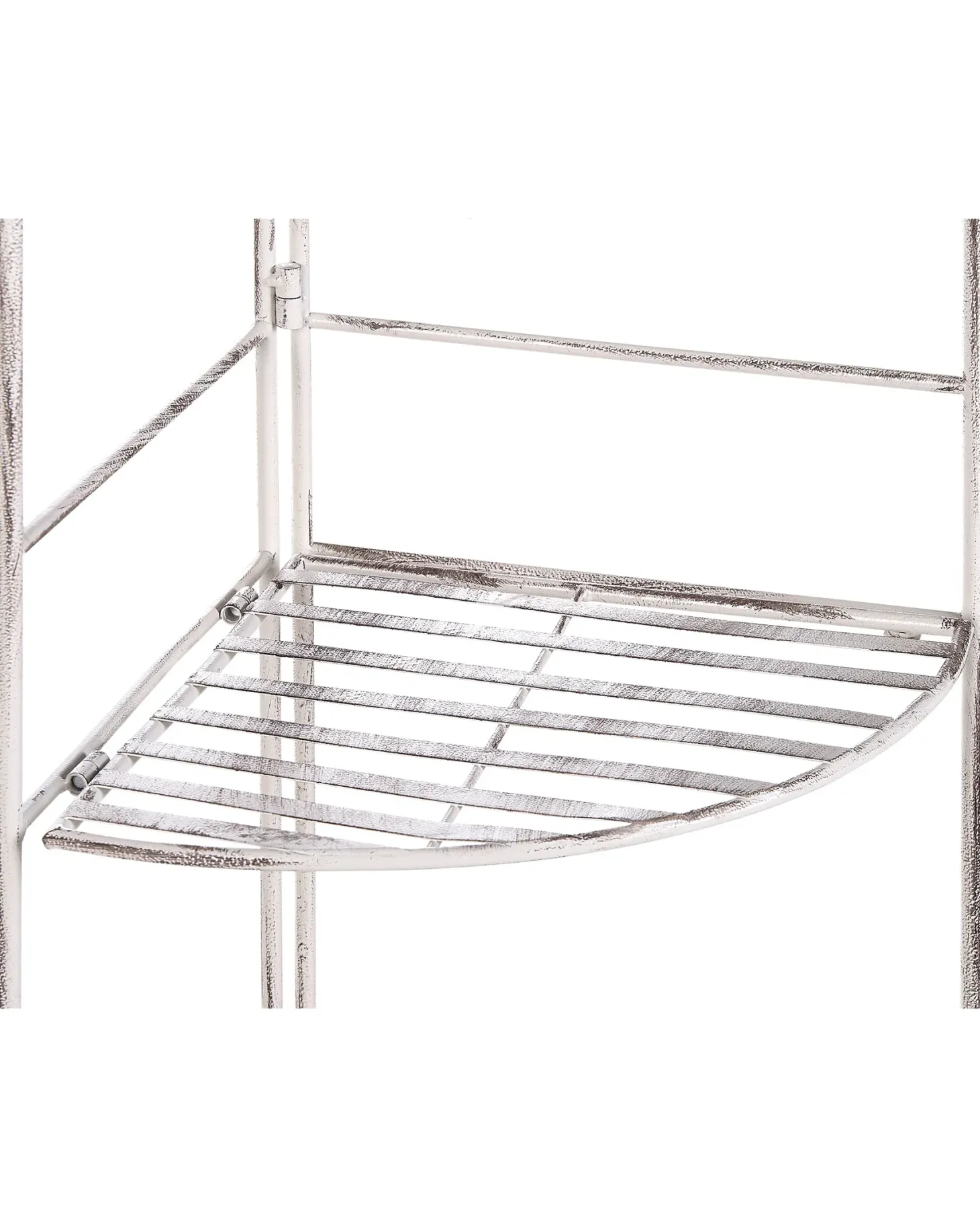 Regał narożny BIELLA Metal 158 cm 35 cm Biały
