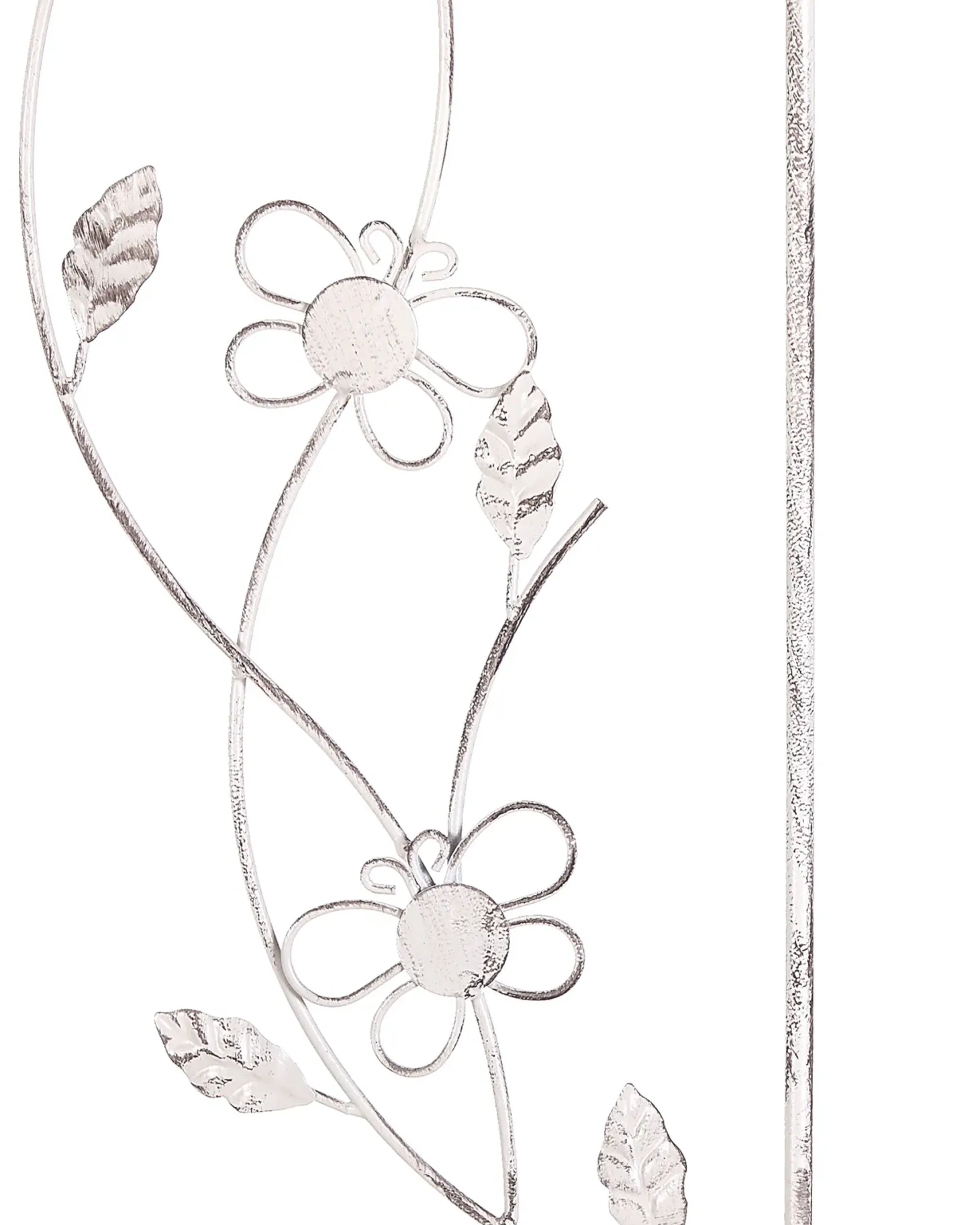 Regał narożny BIELLA Metal 158 cm 35 cm Biały