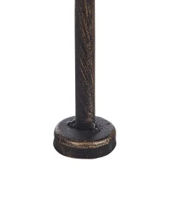 Regał narożny SIDERNO Metal 158 cm 35 cm Czarny