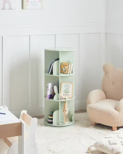Outlet Regał obrotowy CANEY 94 cm Jasno Dzieci Biblioteczki I Regały|Przechowywanie Dla Dzieci