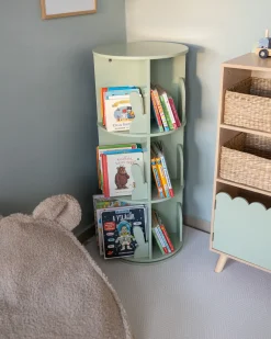 Outlet Regał obrotowy CANEY 94 cm Jasno Dzieci Biblioteczki I Regały|Przechowywanie Dla Dzieci