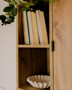Regał 5 półek AMOS 185 cm Jasnobrązowy Biblioteczki I Regały|Wszystko Do Przechowywania W Kuchni