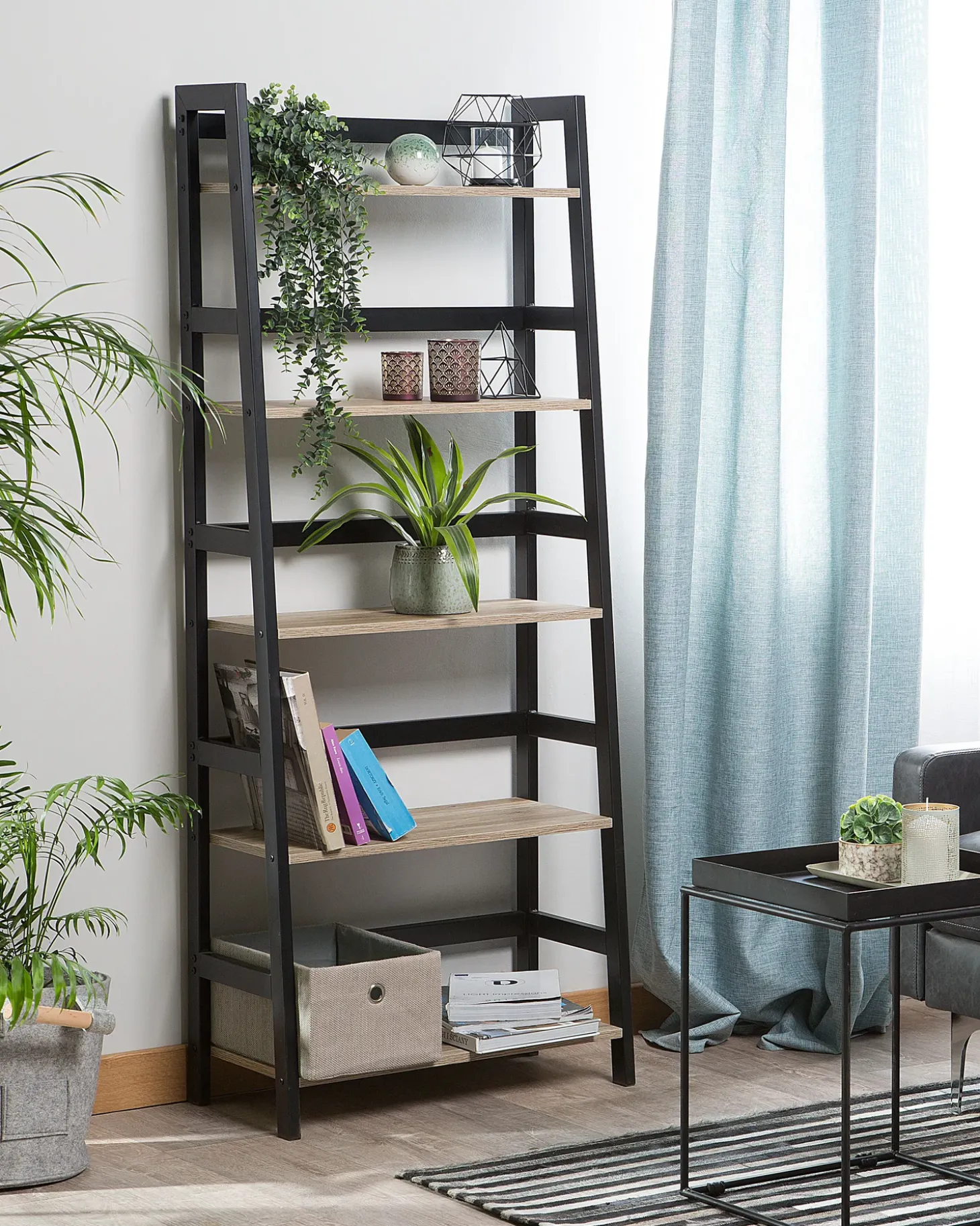 Outlet Regał 5 półek CROYDON 163 cm Czarny Biblioteczki I Regały|Wszystko Do Przechowywania W Kuchni