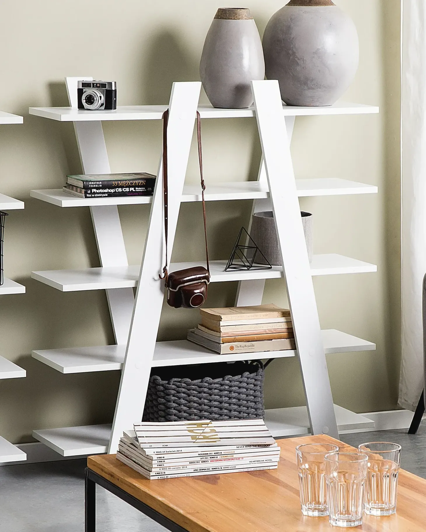 Sale Regał 5 półek ESCALANTE 116 cm Biblioteczki I Regały|Wszystko Do Przechowywania W Kuchni