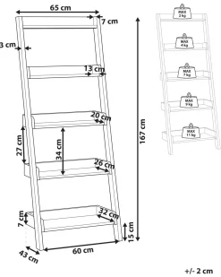 Sale Regał 5 półek MOBILE TRIO 167 cm Ciemno Biblioteczki I Regały|Wszystko Do Przechowywania W Kuchni