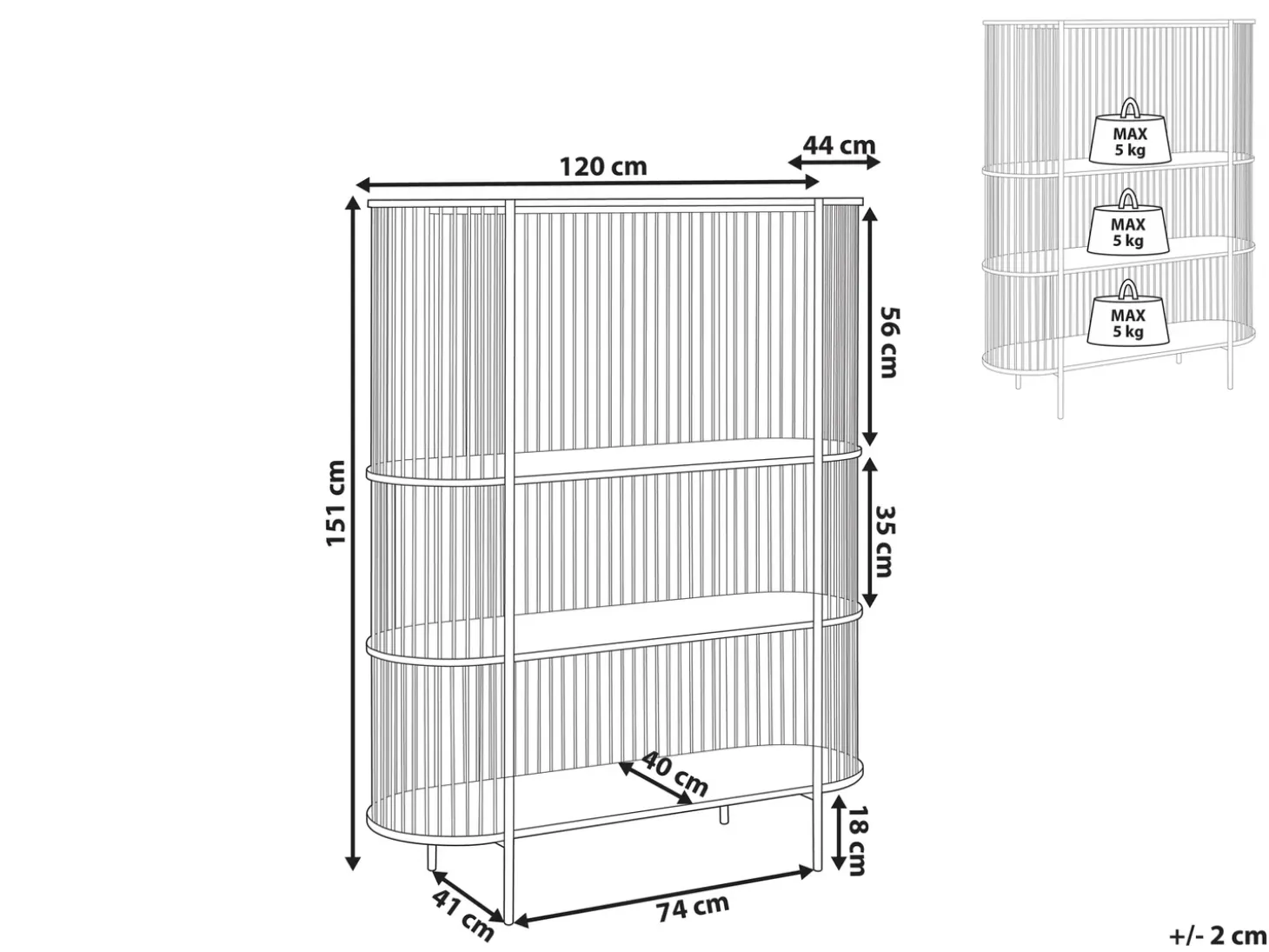 New BIRSON 151 cm Biblioteczki I Regały|Wszystko Do Przechowywania W Kuchni