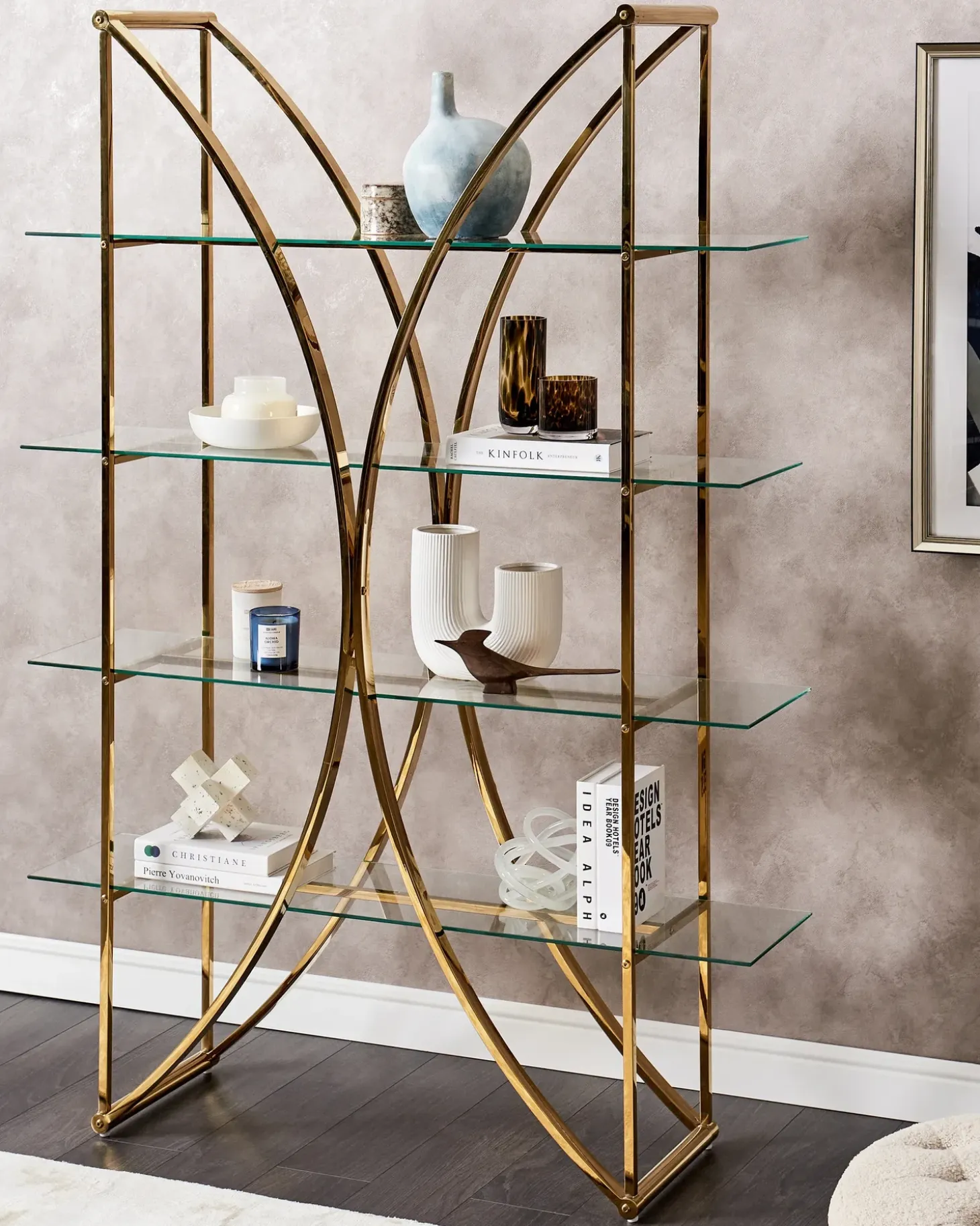 Regał 4 półki HOLLOW Metal 175 cm Biblioteczki I Regały|Wszystko Do Przechowywania W Kuchni