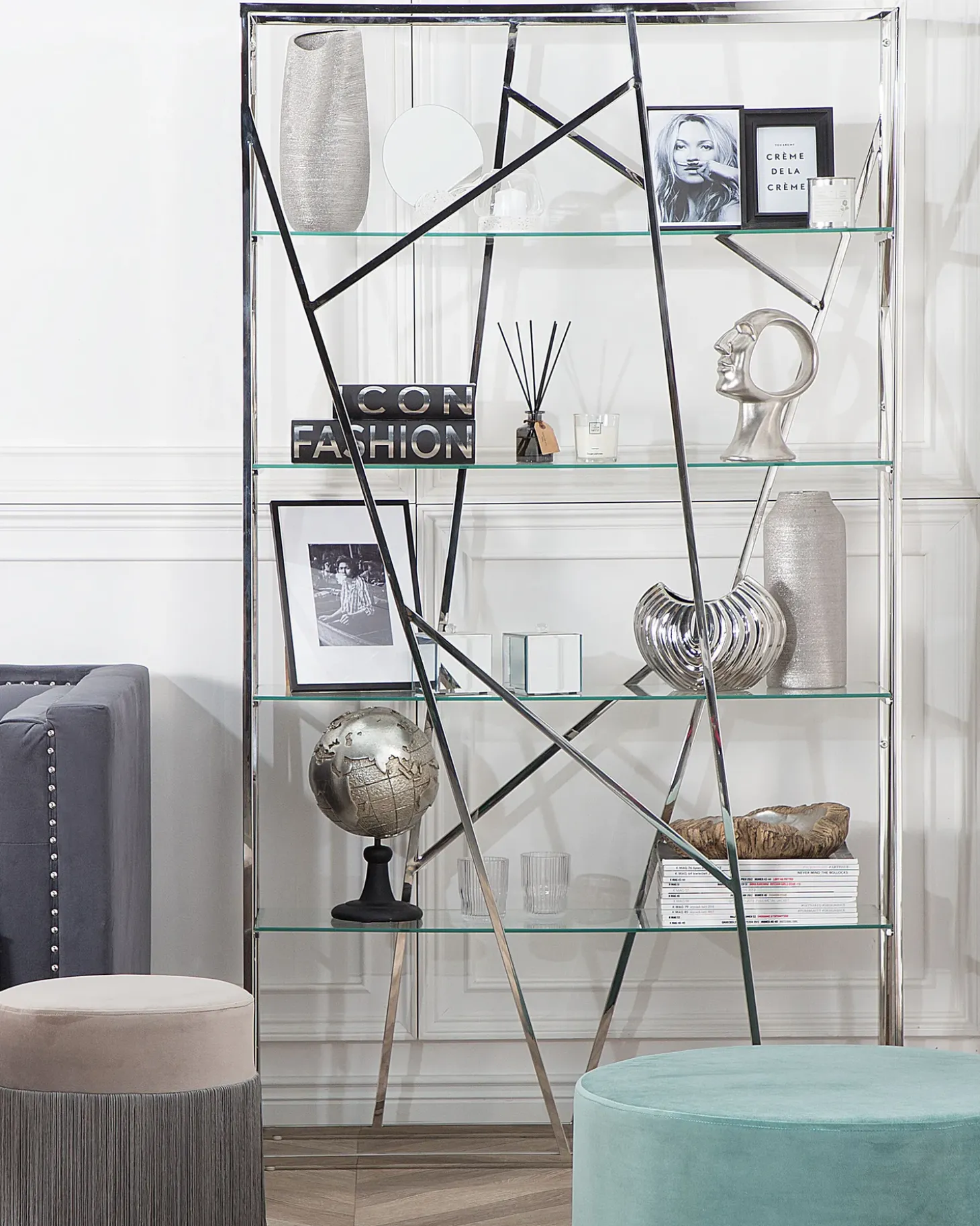 Best Regał 4 półki HOXIE Metal 175 cm Biblioteczki I Regały|Wszystko Do Przechowywania W Kuchni