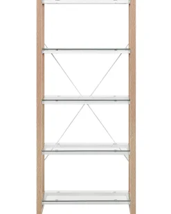 Best Regał 4 półki JENKS 152 cm Biały Biblioteczki I Regały|Wszystko Do Przechowywania W Kuchni