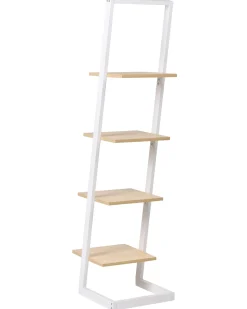Sale Regał 4 półki JOPLIN 143 cm Biały Biblioteczki I Regały|Wszystko Do Przechowywania W Kuchni