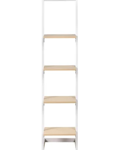 Sale Regał 4 półki JOPLIN 143 cm Biały Biblioteczki I Regały|Wszystko Do Przechowywania W Kuchni
