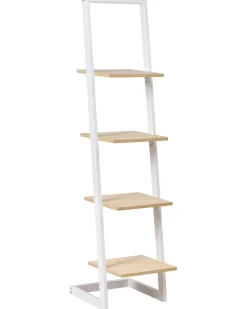 Sale Regał 4 półki JOPLIN 143 cm Biały Biblioteczki I Regały|Wszystko Do Przechowywania W Kuchni