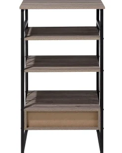Clearance Regał 3 półki KEENE 101 cm Beżowoszary Biblioteczki I Regały|Wszystko Do Przechowywania W Kuchni