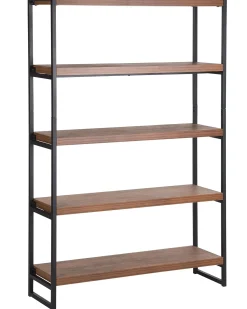 Discount TIFTON 155 cm Ciemnobrązowy Biblioteczki I Regały|Wszystko Do Przechowywania W Kuchni